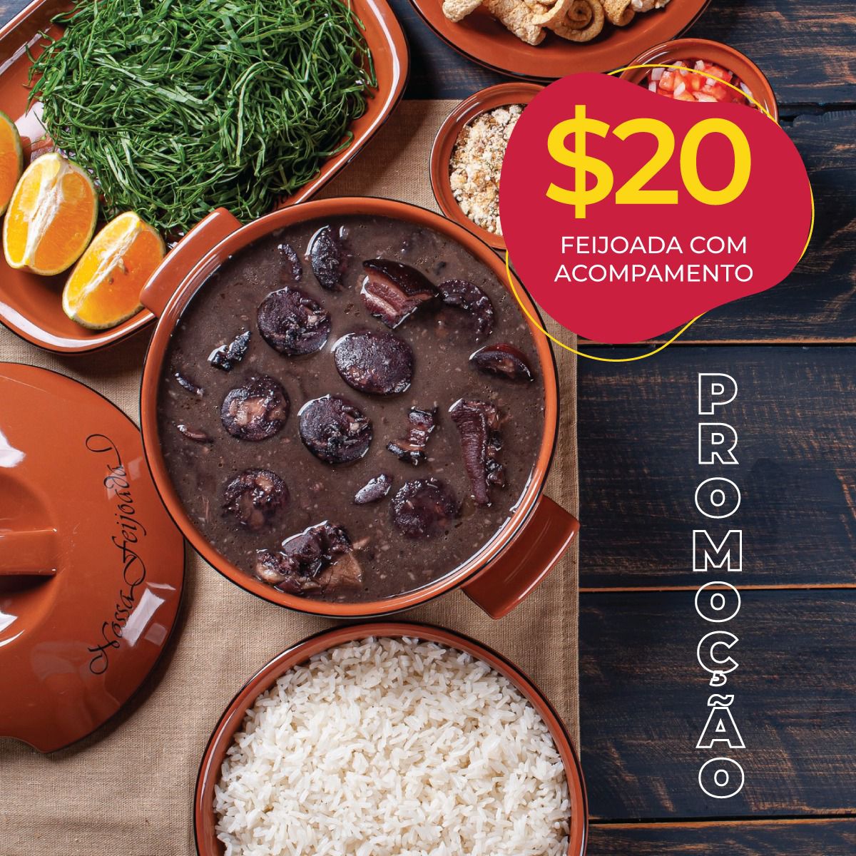 Feijoada e Acompanhamento -Linds Market